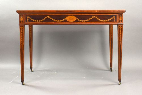 19TH CENTURY INLAID WRITING TABLE - ADDITIONAL PHOTO 3