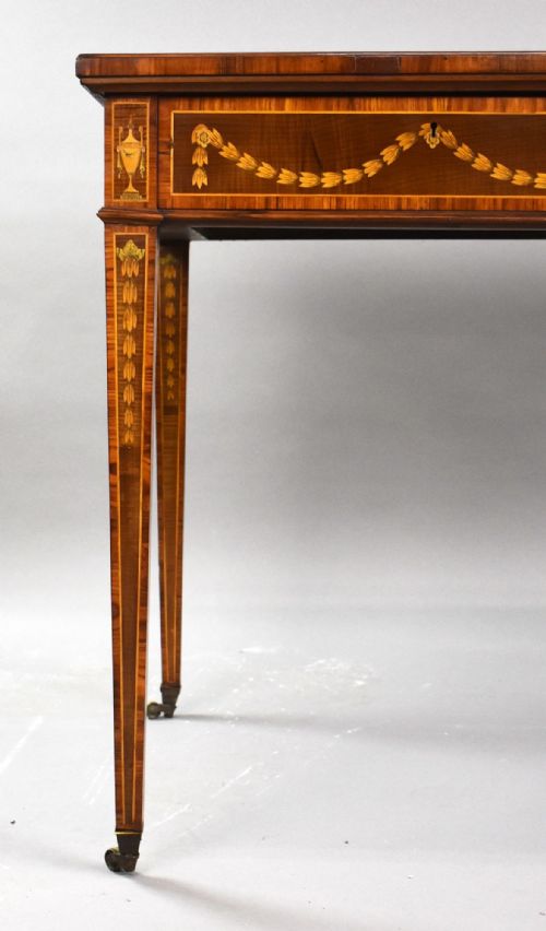 19TH CENTURY INLAID WRITING TABLE - ADDITIONAL PHOTO 6