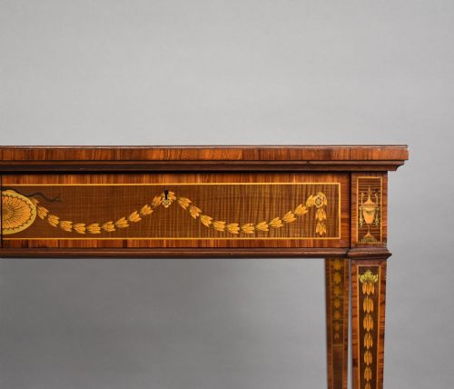 19TH CENTURY INLAID WRITING TABLE - ADDITIONAL PHOTO 9