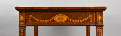 19TH CENTURY INLAID WRITING TABLE - ADDITIONAL PHOTO 14