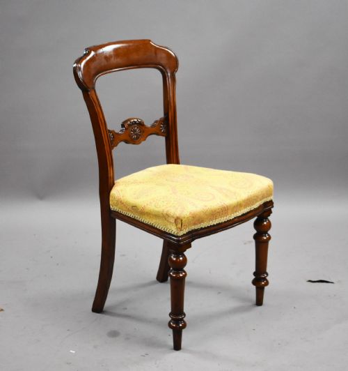 fig 1. Set of 6 Victorian Mahogany Dining Chairs