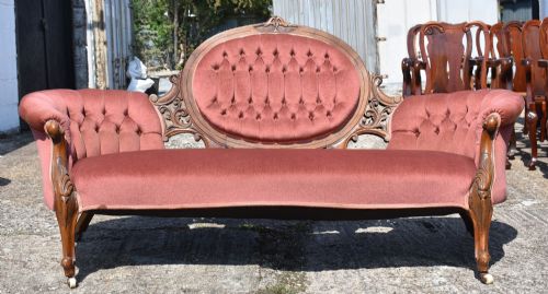 fig 1. Victorian Walnut Sofa