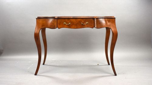 fig 2. Victorian Burr Walnut & Marquetry Writing Table