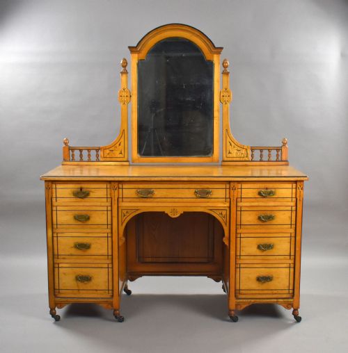 fig 1. Victorian Satin Walnut Dressing Table