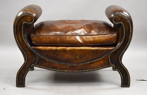 fig 1. Regency Style Leather Stool