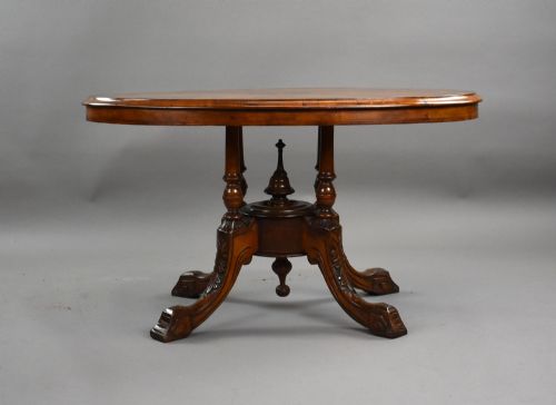 fig 2. Victorian Burr Walnut Inlaid Coffee Table
