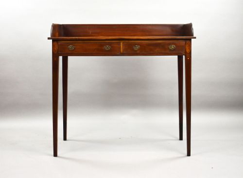 fig 1. Edwardian Mahogany Inlaid Hall Table