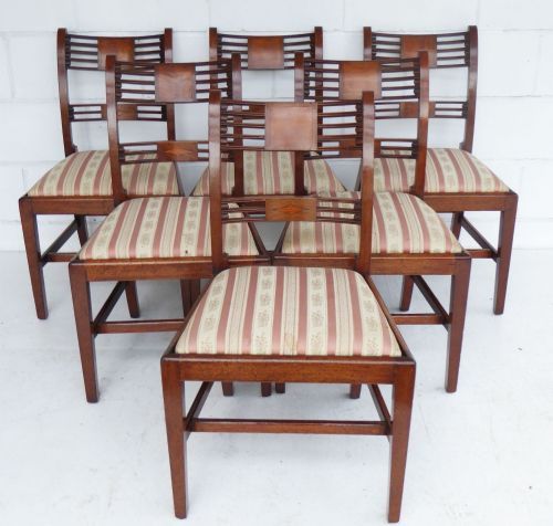 SET OF 8 GEORGE III MAHOGANY DINING CHAIRS - ADDITIONAL PHOTO 1