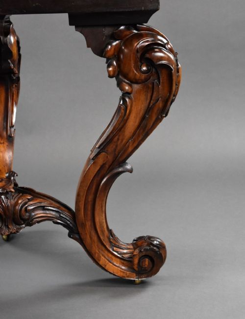 VICTORIAN BURR WALNUT MARQUETRY OCTAGONAL CENTRE TABLE - ADDITIONAL PHOTO 8