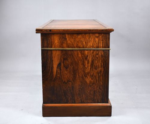 VICTORIAN ROSEWOOD MARQUETRY DESK - ADDITIONAL PHOTO 5