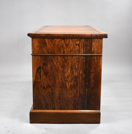 VICTORIAN ROSEWOOD MARQUETRY DESK - ADDITIONAL PHOTO 6