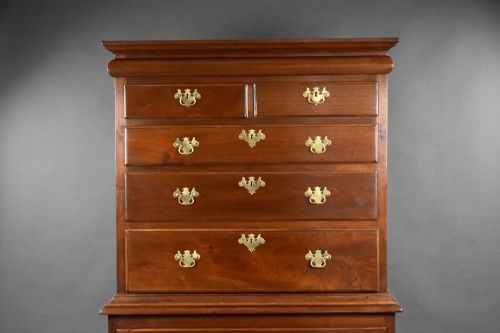 GEORGE I WALNUT CHEST ON STAND - ADDITIONAL PHOTO 1