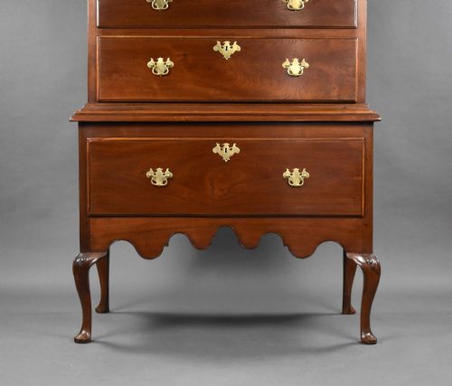 GEORGE I WALNUT CHEST ON STAND - ADDITIONAL PHOTO 2