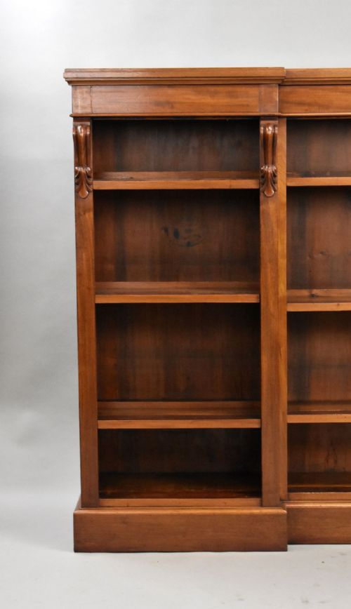VICTORIAN MAHOGANY OPEN BOOKCASE - ADDITIONAL PHOTO 1