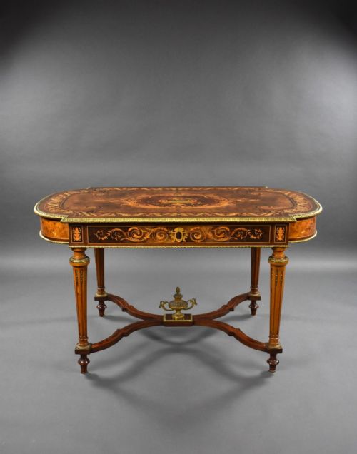 19TH CENTURY FRENCH MARQUETRY CENTRE TABLE - ADDITIONAL PHOTO 1