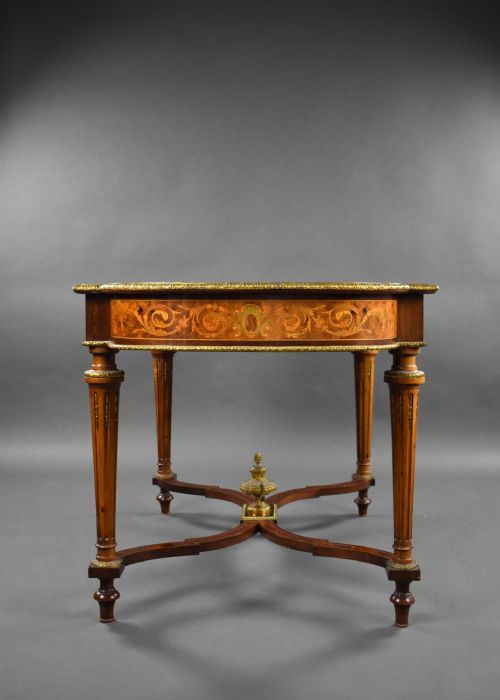 19TH CENTURY FRENCH MARQUETRY CENTRE TABLE - ADDITIONAL PHOTO 4