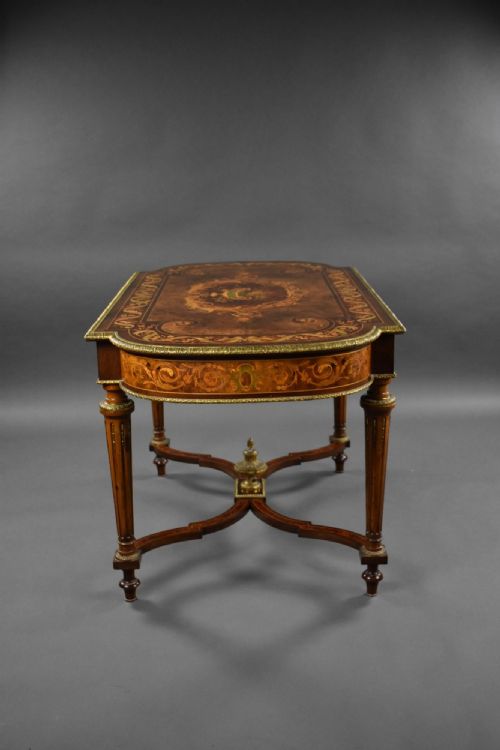 19TH CENTURY FRENCH MARQUETRY CENTRE TABLE - ADDITIONAL PHOTO 7