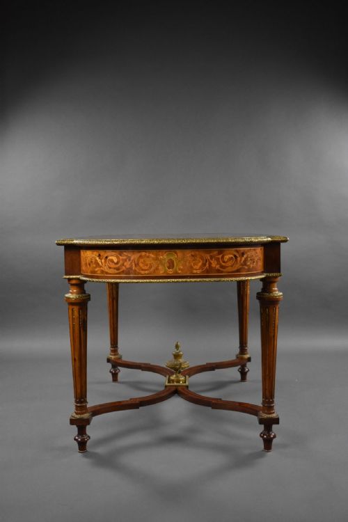 19TH CENTURY FRENCH MARQUETRY CENTRE TABLE - ADDITIONAL PHOTO 8