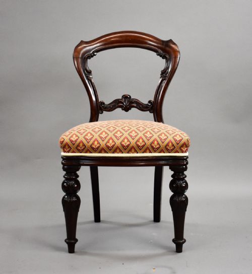 fig 2. Set Four Victorian Mahogany Dining Chairs