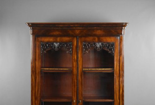 CONTINENTAL MAHOGANY CIRCA 1880 BOOKCASECABINET - ADDITIONAL PHOTO 1