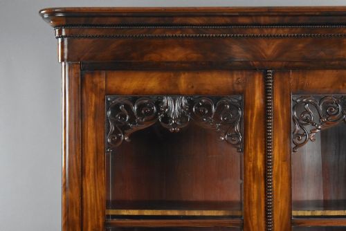 CONTINENTAL MAHOGANY CIRCA 1880 BOOKCASECABINET - ADDITIONAL PHOTO 6