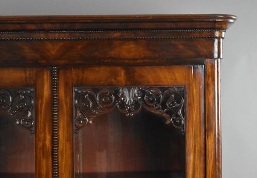 CONTINENTAL MAHOGANY CIRCA 1880 BOOKCASECABINET - ADDITIONAL PHOTO 7