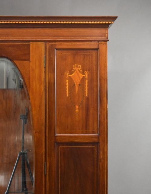 fig 2. Edwardian Inlaid Mahogany Wardrobe