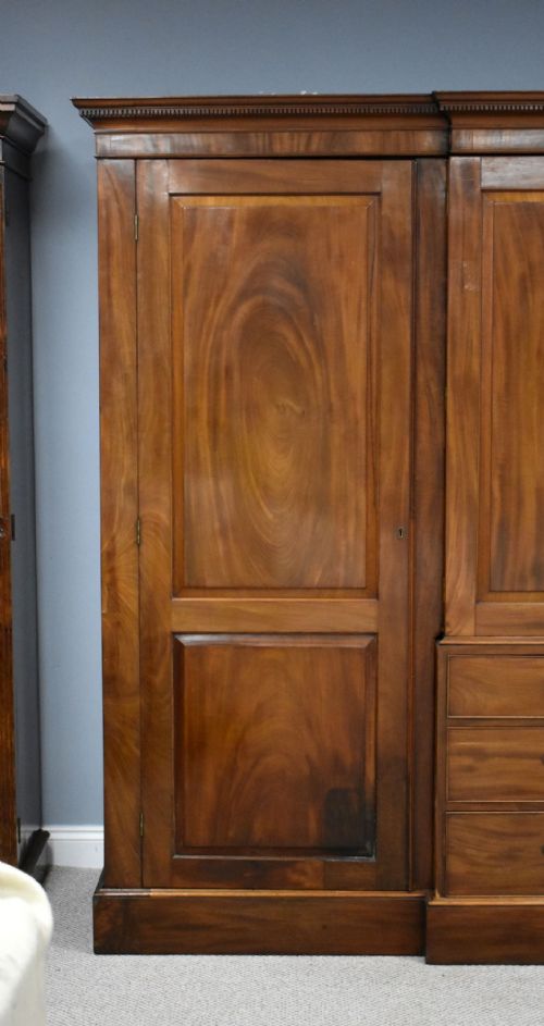 fig 5. 19th Century Mahogany Four Door Breakfront Wardrobe