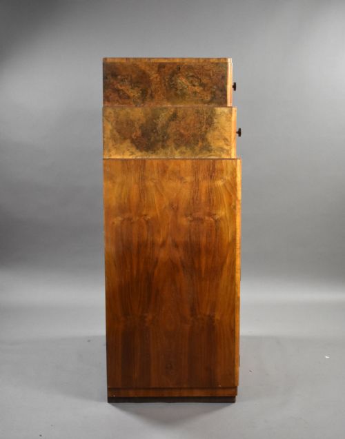 fig 2. Art Deco Burr Walnut Tallboy