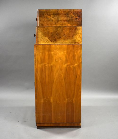 fig 3. Art Deco Burr Walnut Tallboy