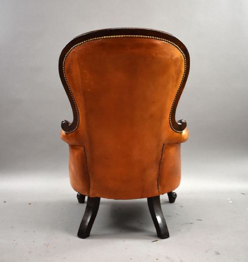 VICTORIAN LEATHER ARMCHAIR - ADDITIONAL PHOTO 8
