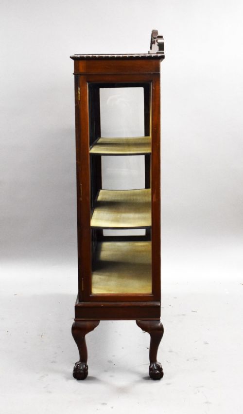 EDWARDIAN MAHOGANY DISPLAY CABINET - ADDITIONAL PHOTO 6
