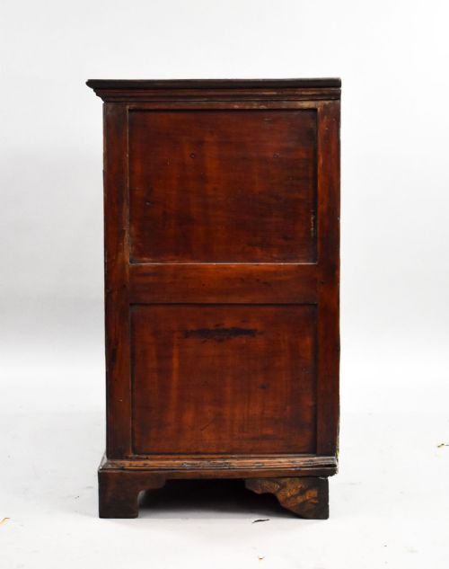 GEORGE III BURR WALNUT CHEST OF DRAWERS - ADDITIONAL PHOTO 3