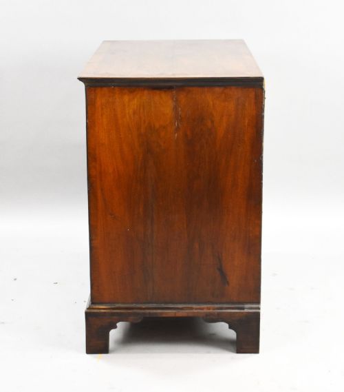 GEORGE III BURR WALNUT CHEST OF DRAWERS - ADDITIONAL PHOTO 2