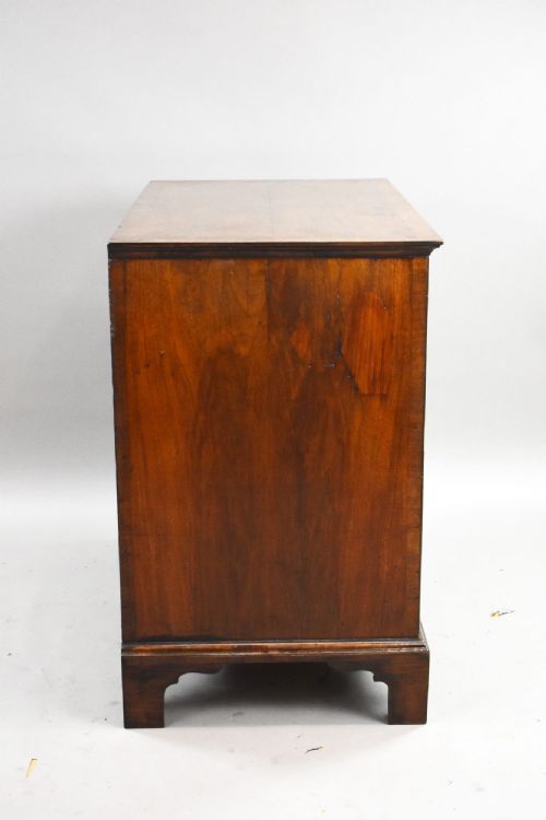 GEORGE III BURR WALNUT CHEST OF DRAWERS - ADDITIONAL PHOTO 3