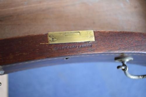 VICTORIAN MAHOGANY KIDNEY SHAPED DESK BY WOLFE HOLLANDER - ADDITIONAL PHOTO 12