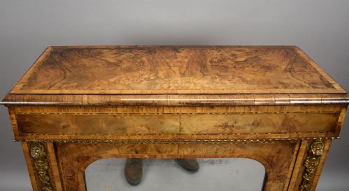 VICTORIAN BURR WALNUT PIER CABINET - ADDITIONAL PHOTO 8