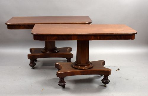 PAIR OF WILLIAM IV MAHOGANY CONSOLE TABLES - ADDITIONAL PHOTO 1