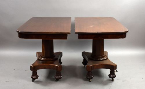 PAIR OF WILLIAM IV MAHOGANY CONSOLE TABLES - ADDITIONAL PHOTO 2