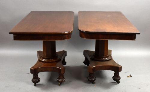 PAIR OF WILLIAM IV MAHOGANY CONSOLE TABLES - ADDITIONAL PHOTO 3