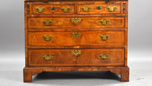 GEORGE I FIGURED WALNUT BUREAU - ADDITIONAL PHOTO 7