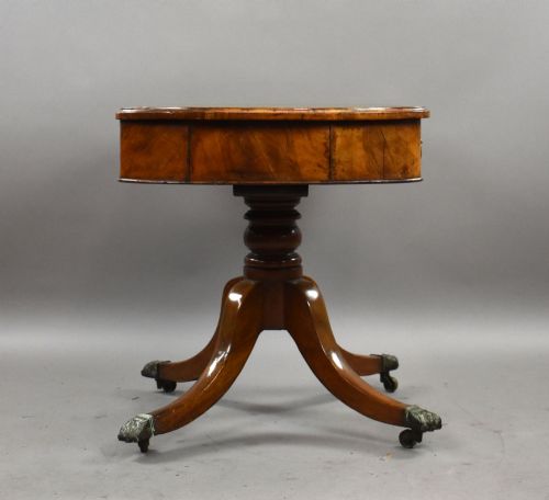 VICTORIAN BURR WALNUT WRITING TABLE - ADDITIONAL PHOTO 2
