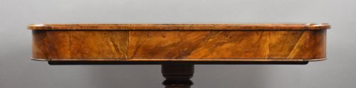 VICTORIAN BURR WALNUT WRITING TABLE - ADDITIONAL PHOTO 9