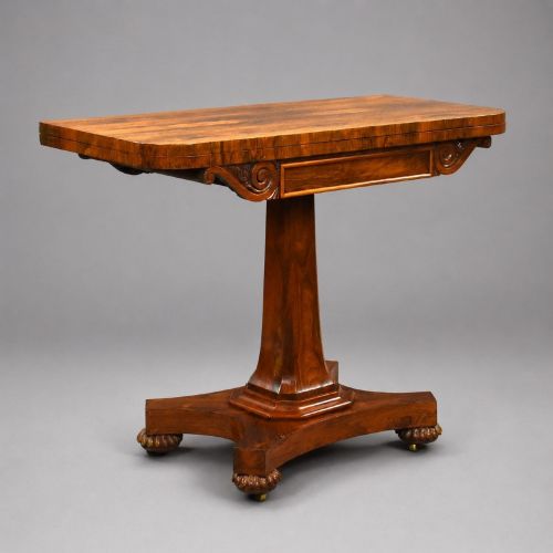 WILLIAM IV ROSEWOOD CARD TABLE