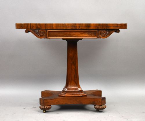 WILLIAM IV ROSEWOOD CARD TABLE - ADDITIONAL PHOTO 1