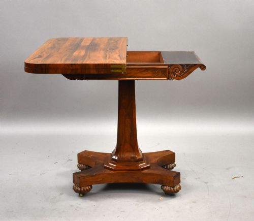 WILLIAM IV ROSEWOOD CARD TABLE - ADDITIONAL PHOTO 2