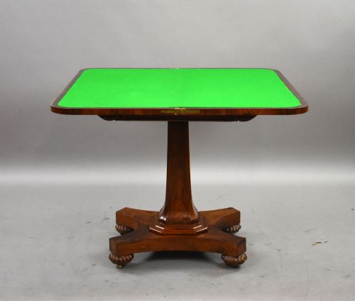 WILLIAM IV ROSEWOOD CARD TABLE - ADDITIONAL PHOTO 3