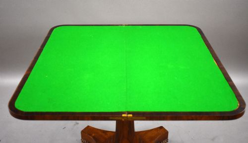 WILLIAM IV ROSEWOOD CARD TABLE - ADDITIONAL PHOTO 4