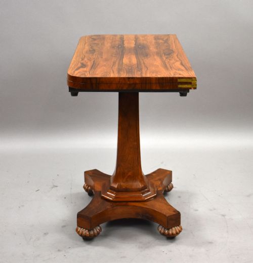 WILLIAM IV ROSEWOOD CARD TABLE - ADDITIONAL PHOTO 6