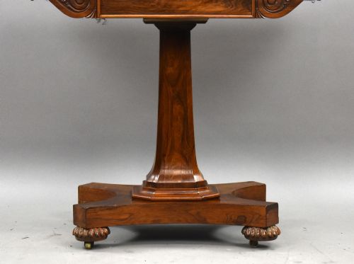 WILLIAM IV ROSEWOOD CARD TABLE - ADDITIONAL PHOTO 7